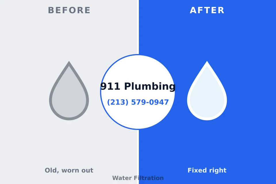 Before and after: plumbing company Oakland, NE